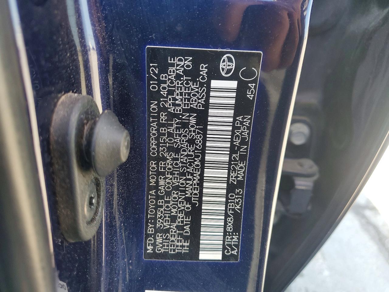 2021 TOYOTA COROLLA LE photo 23