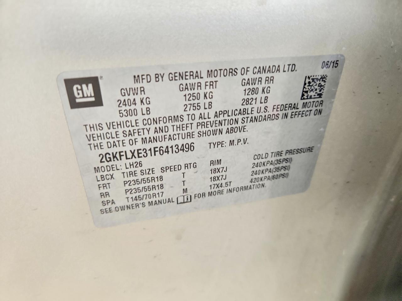 2015 GMC TERRAIN SLT photo 34