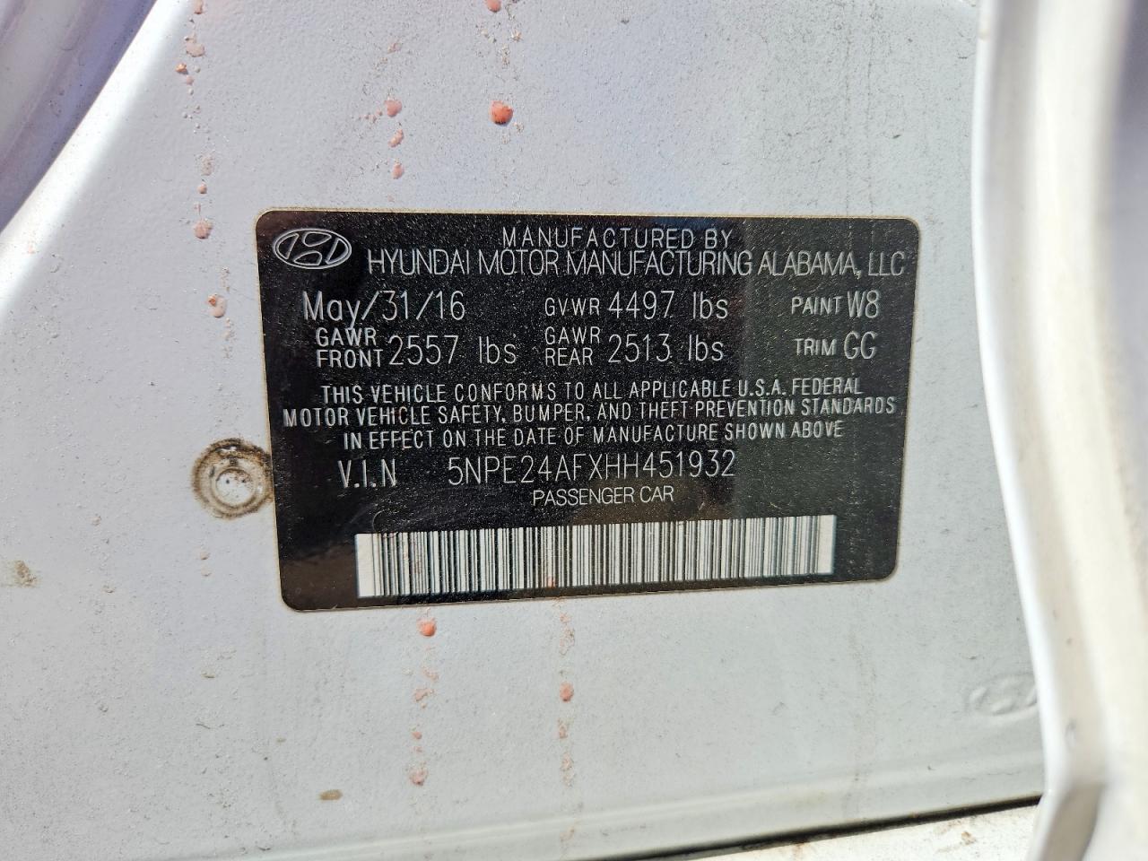 2017 HYUNDAI SONATA SE photo 23