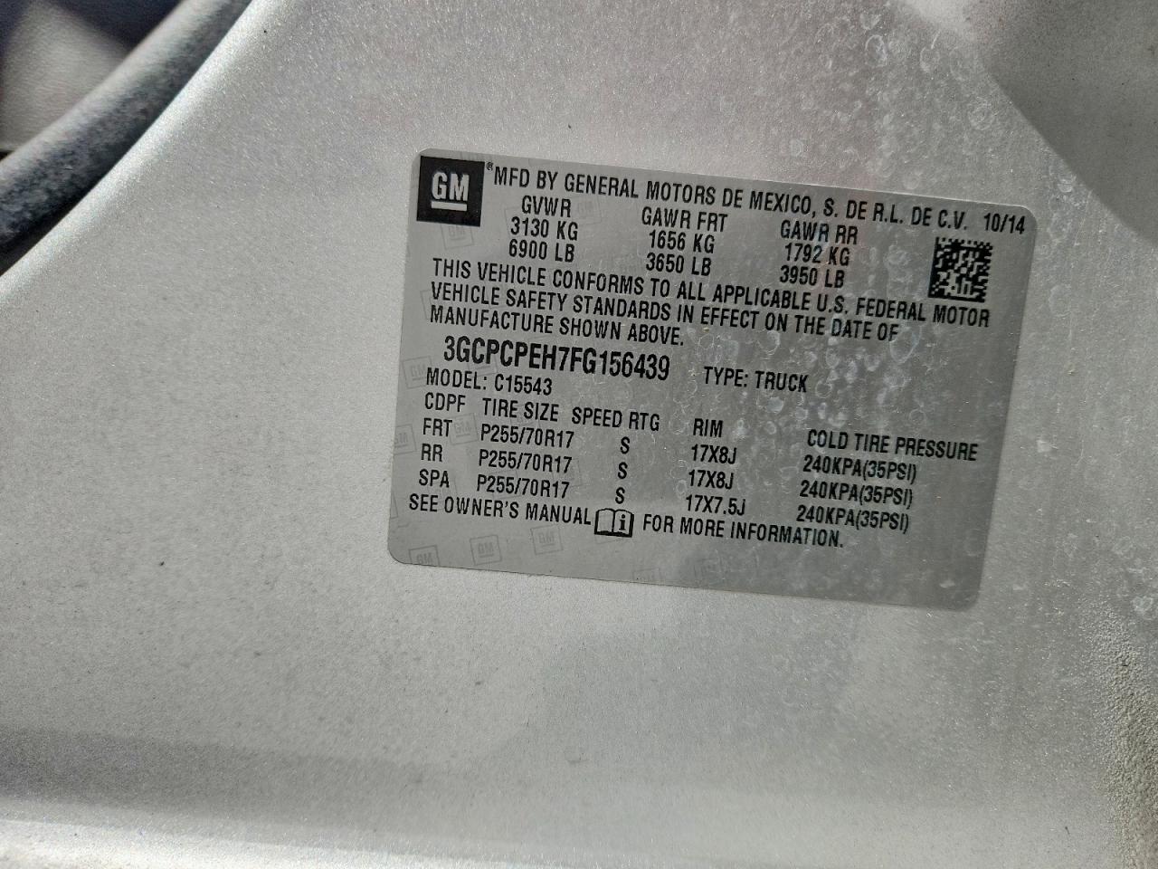 2015 CHEVROLET SILVERADO C1500 photo 25