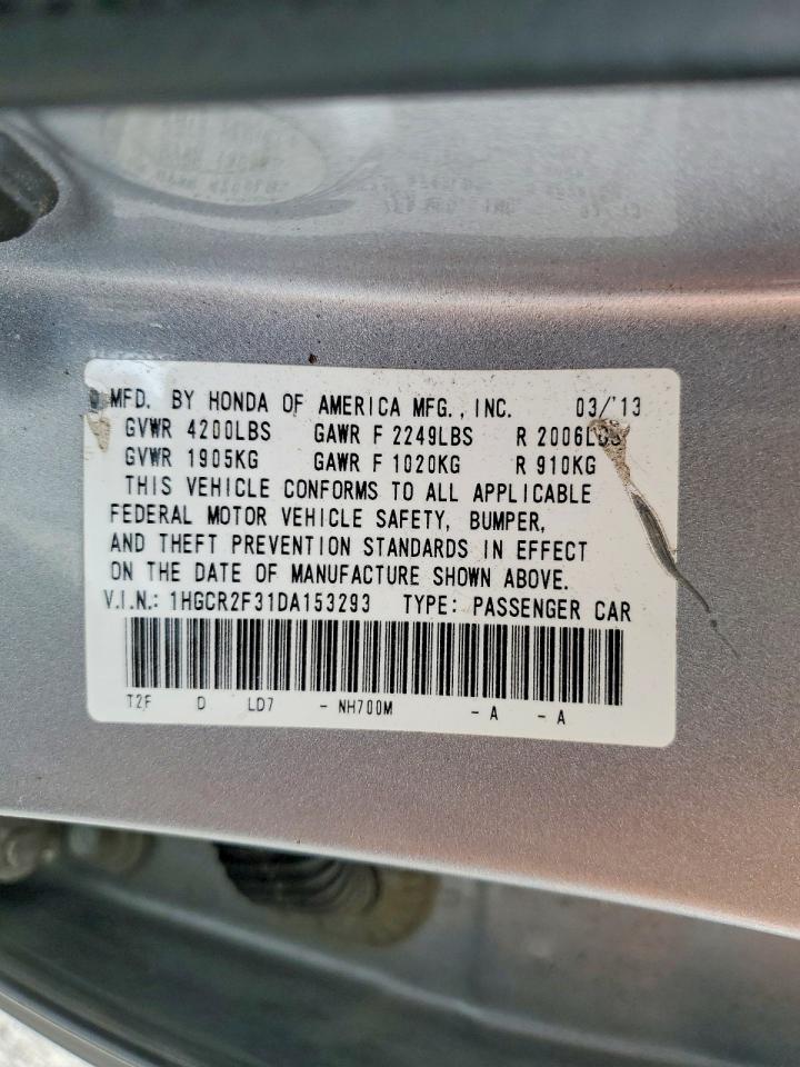 2013 HONDA ACCORD LX photo 23