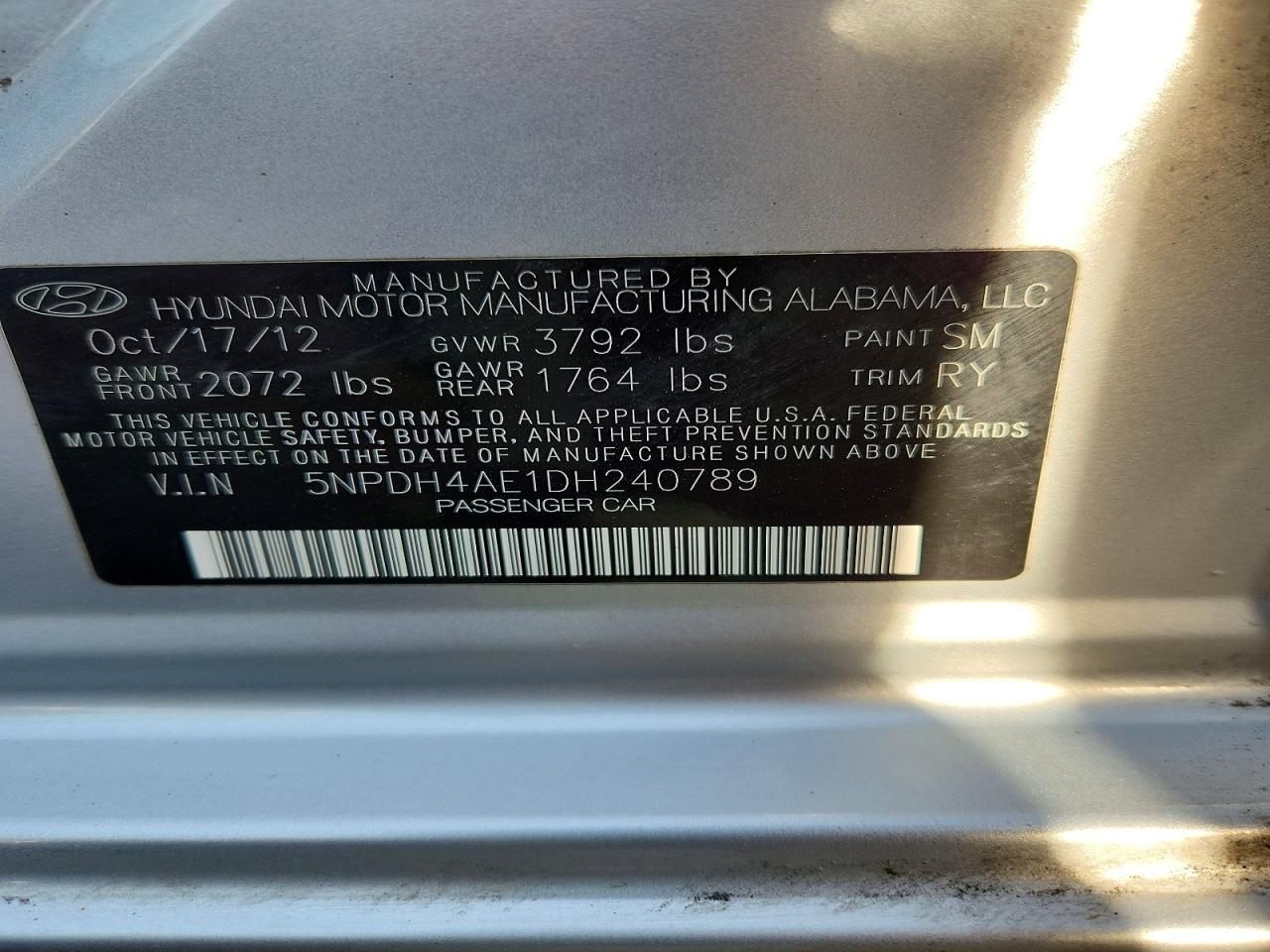 2013 HYUNDAI ELANTRA LIMITED photo 37