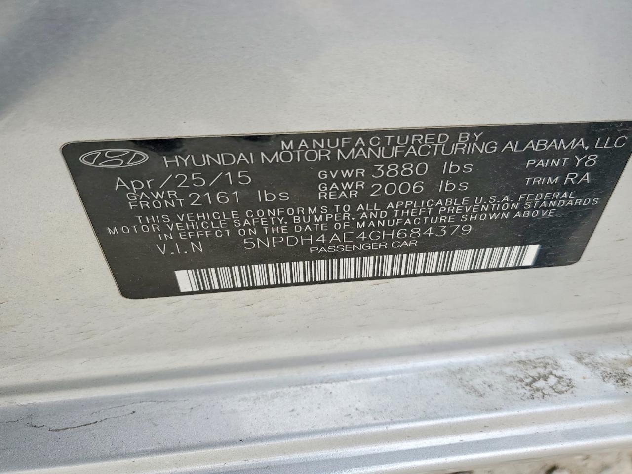 2016 HYUNDAI ELANTRA SE photo 13