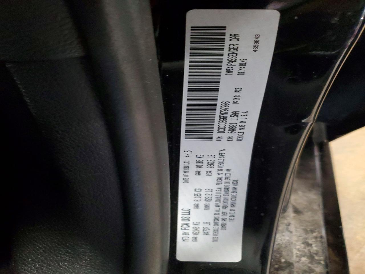2015 CHRYSLER 200 S photo 34