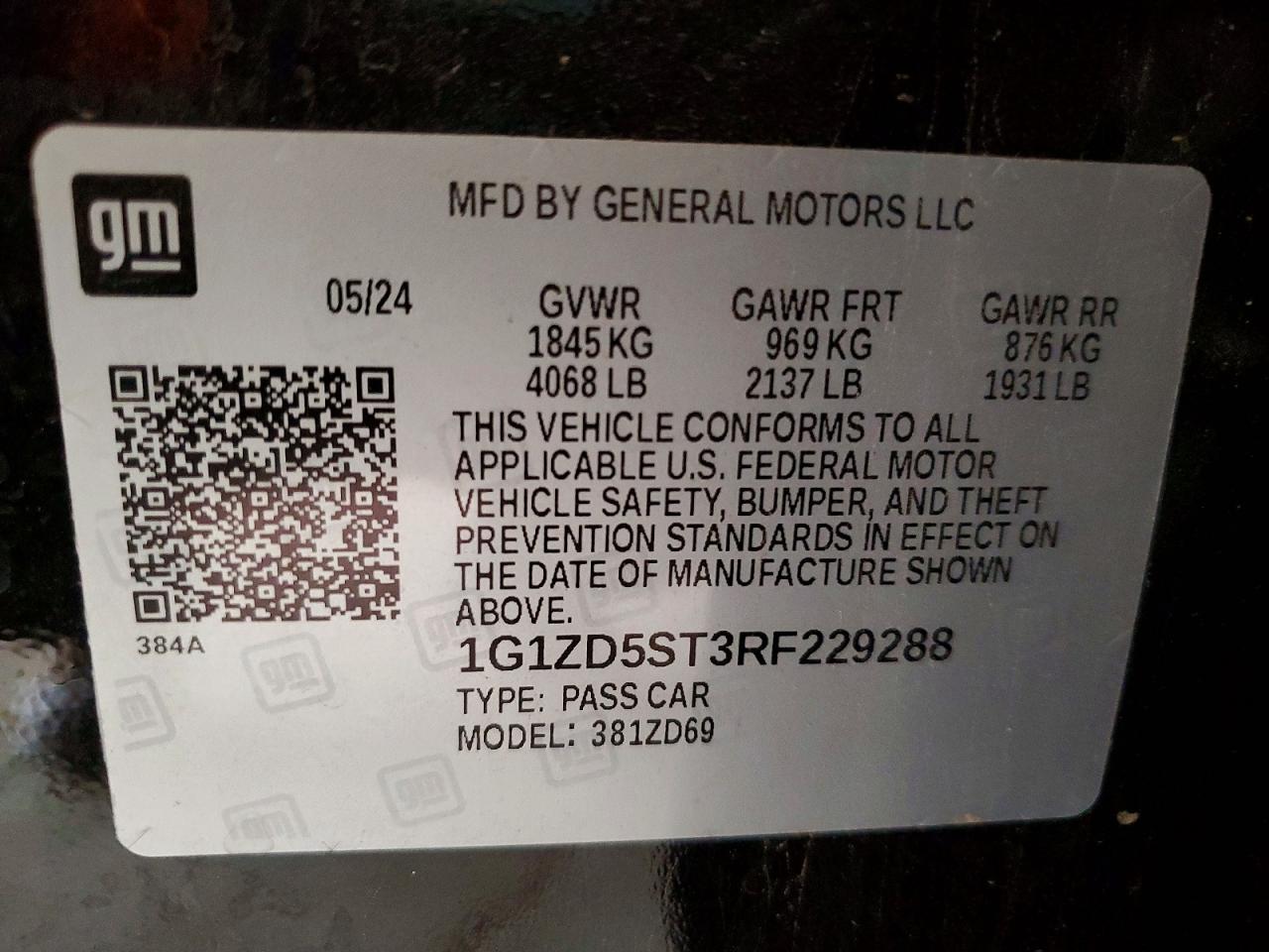 2024 CHEVROLET MALIBU LT photo 34