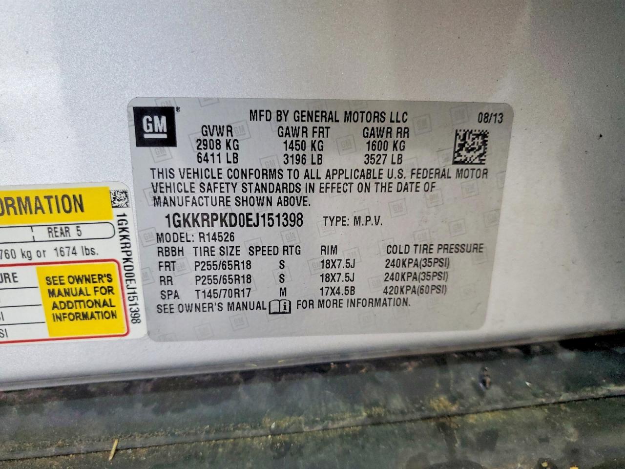 2014 GMC ACADIA SLE photo 25