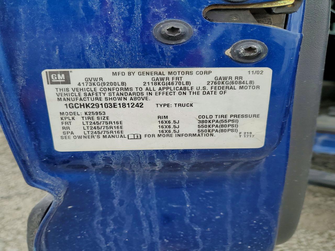 2003 CHEVROLET SILVERADO K2500 HEAVY DUTY photo 34