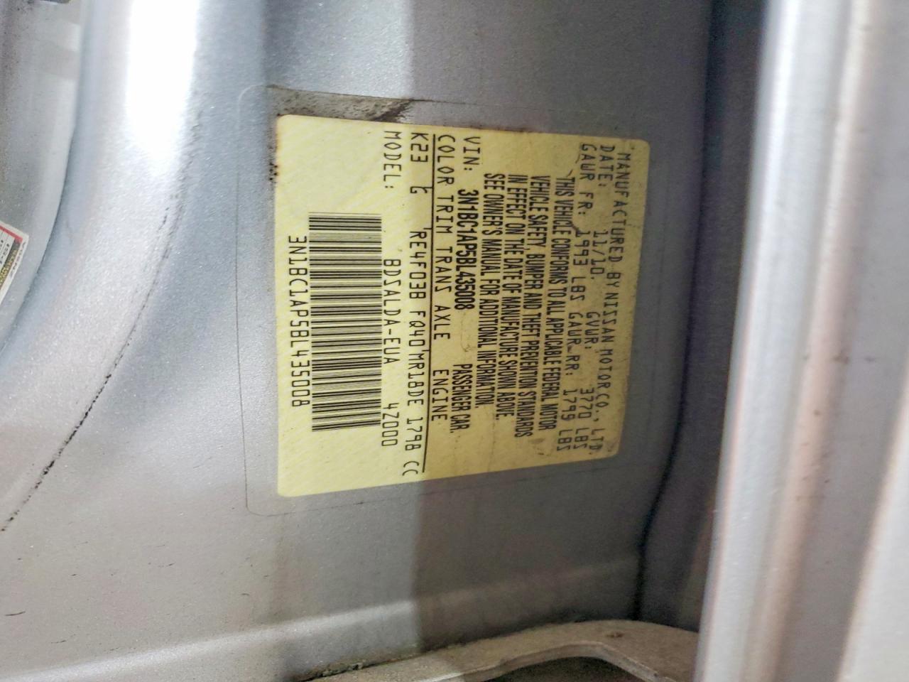 2011 NISSAN VERSA 1.8 S photo 23