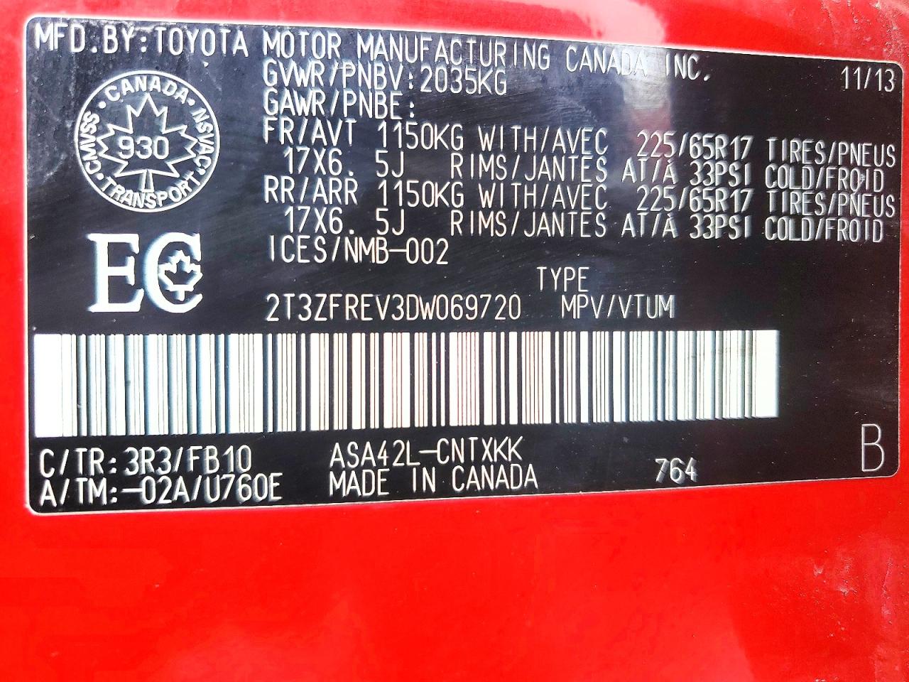 2013 TOYOTA RAV4 LE photo 27