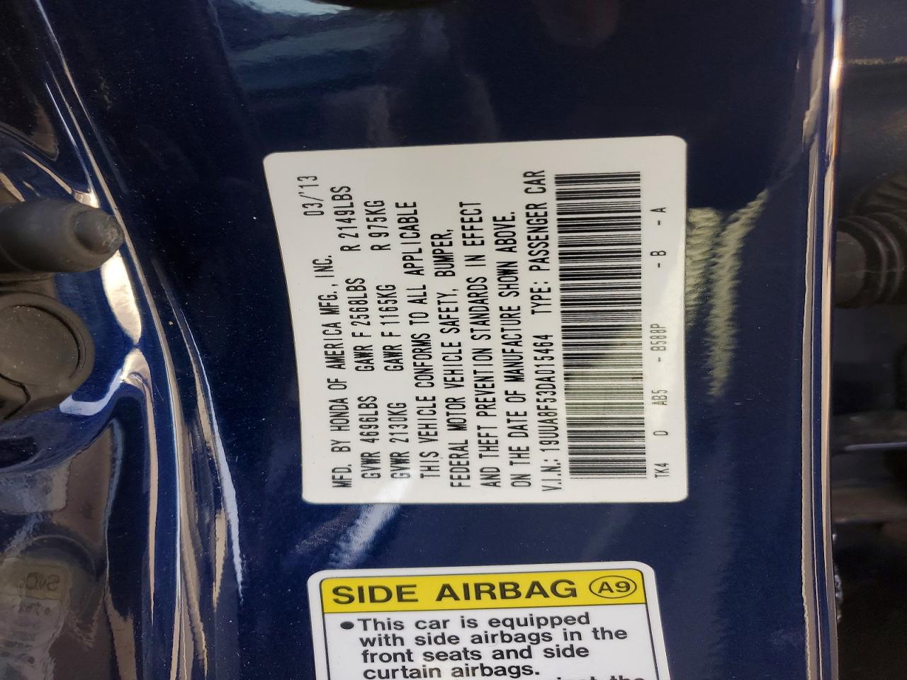 2013 ACURA TL TECH photo 23
