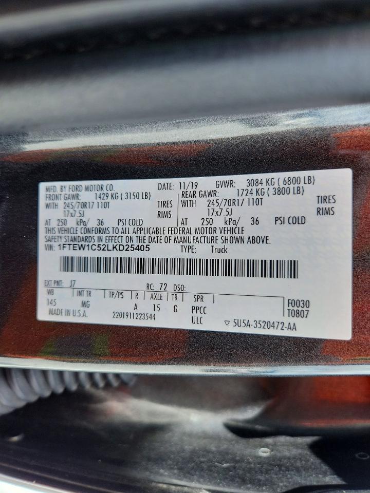2020 FORD F150 SUPERCREW photo 25