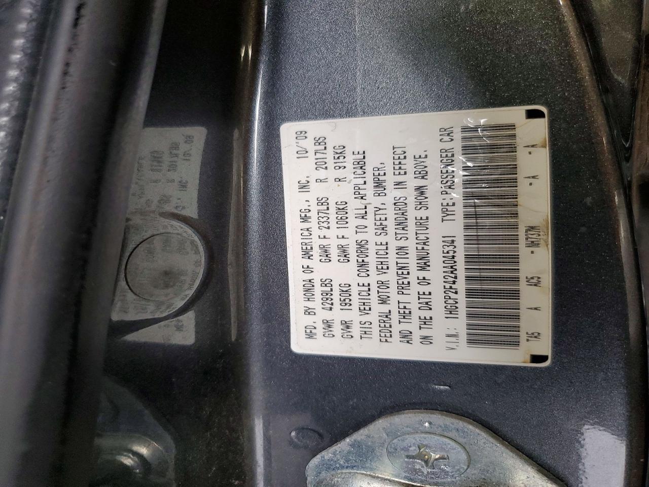 2010 HONDA ACCORD LXP photo 34
