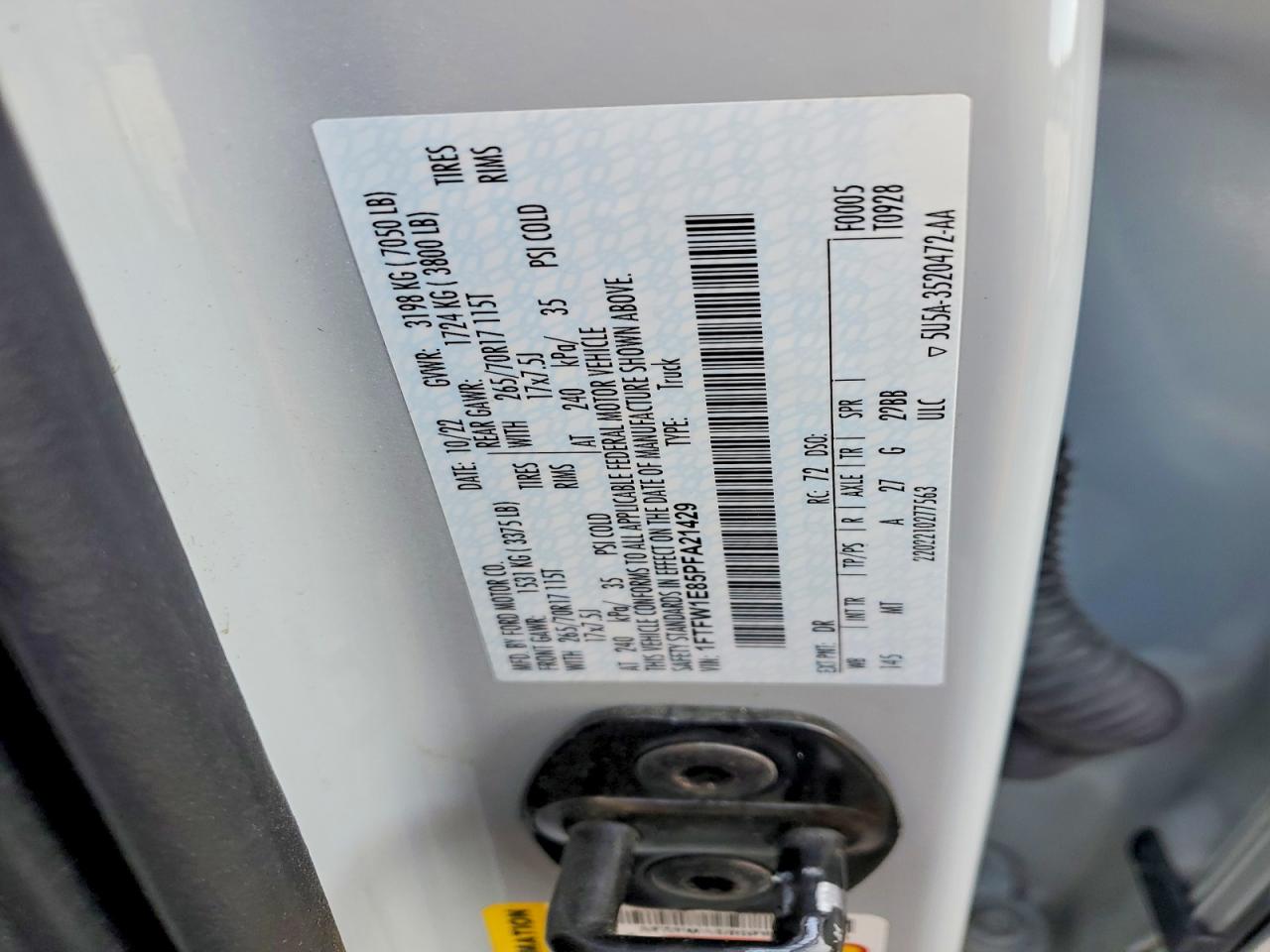 2023 FORD F150 SUPERCREW photo 34
