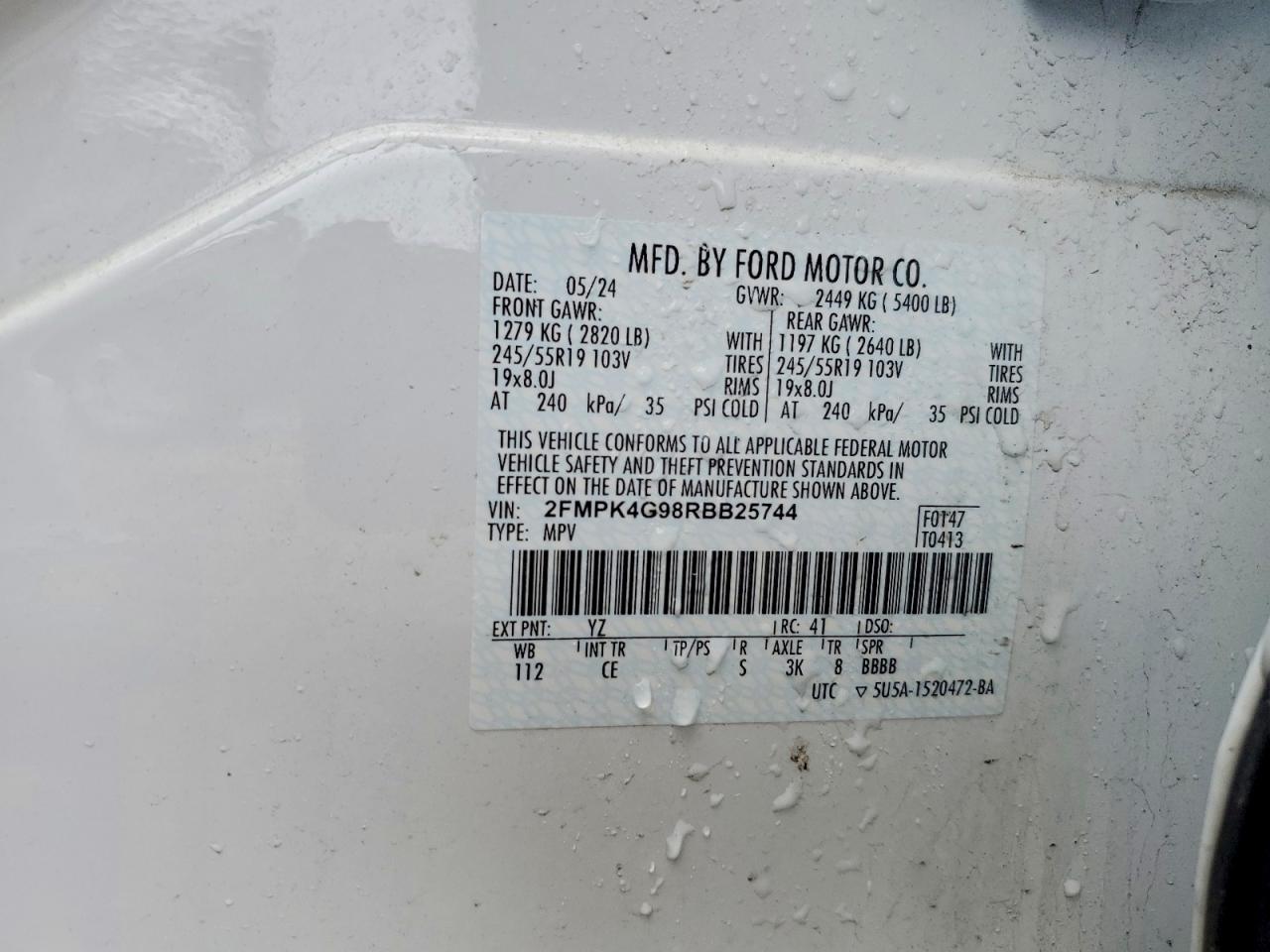 2024 FORD EDGE SE photo 25
