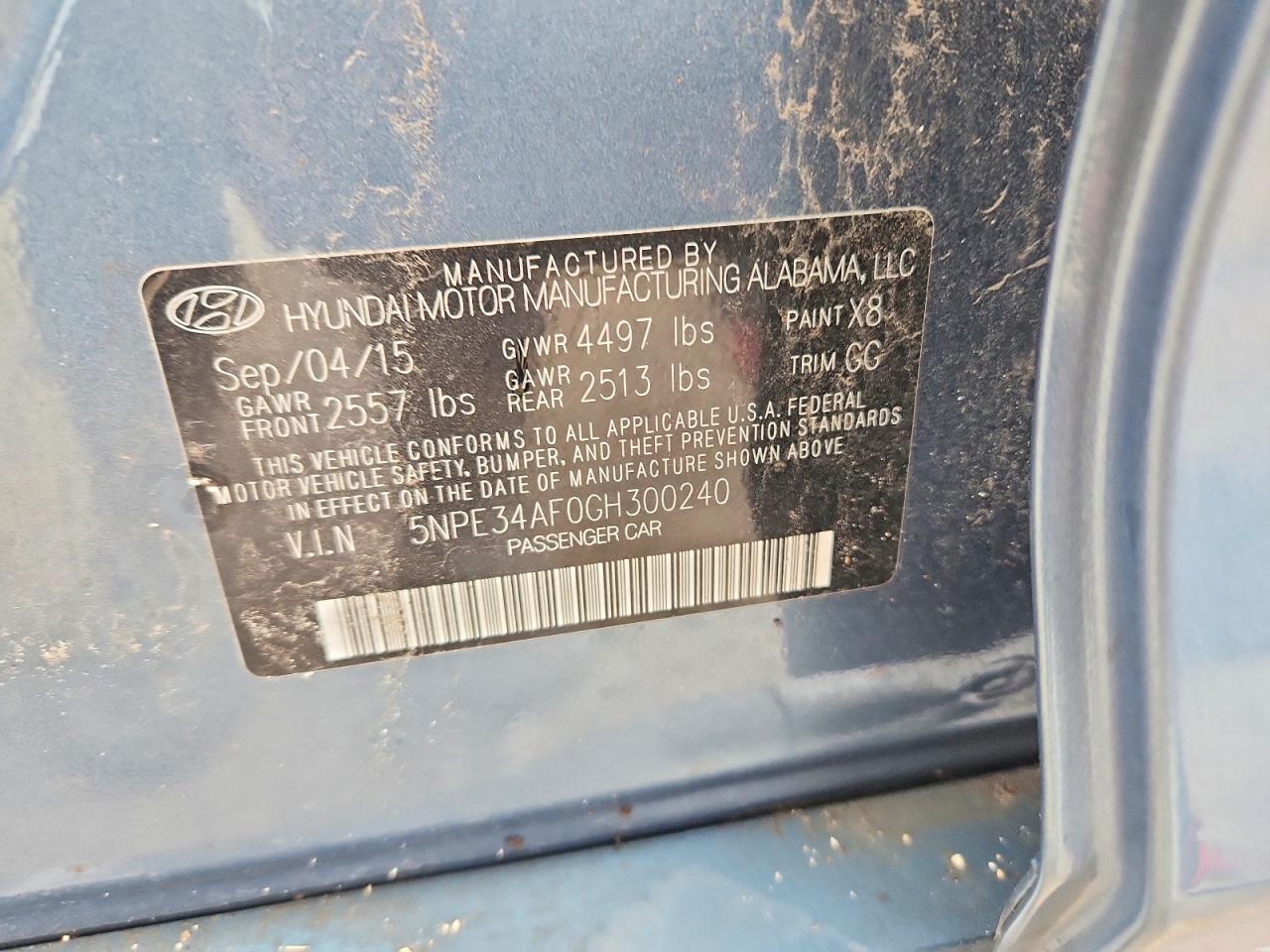2016 HYUNDAI SONATA SPORT photo 23