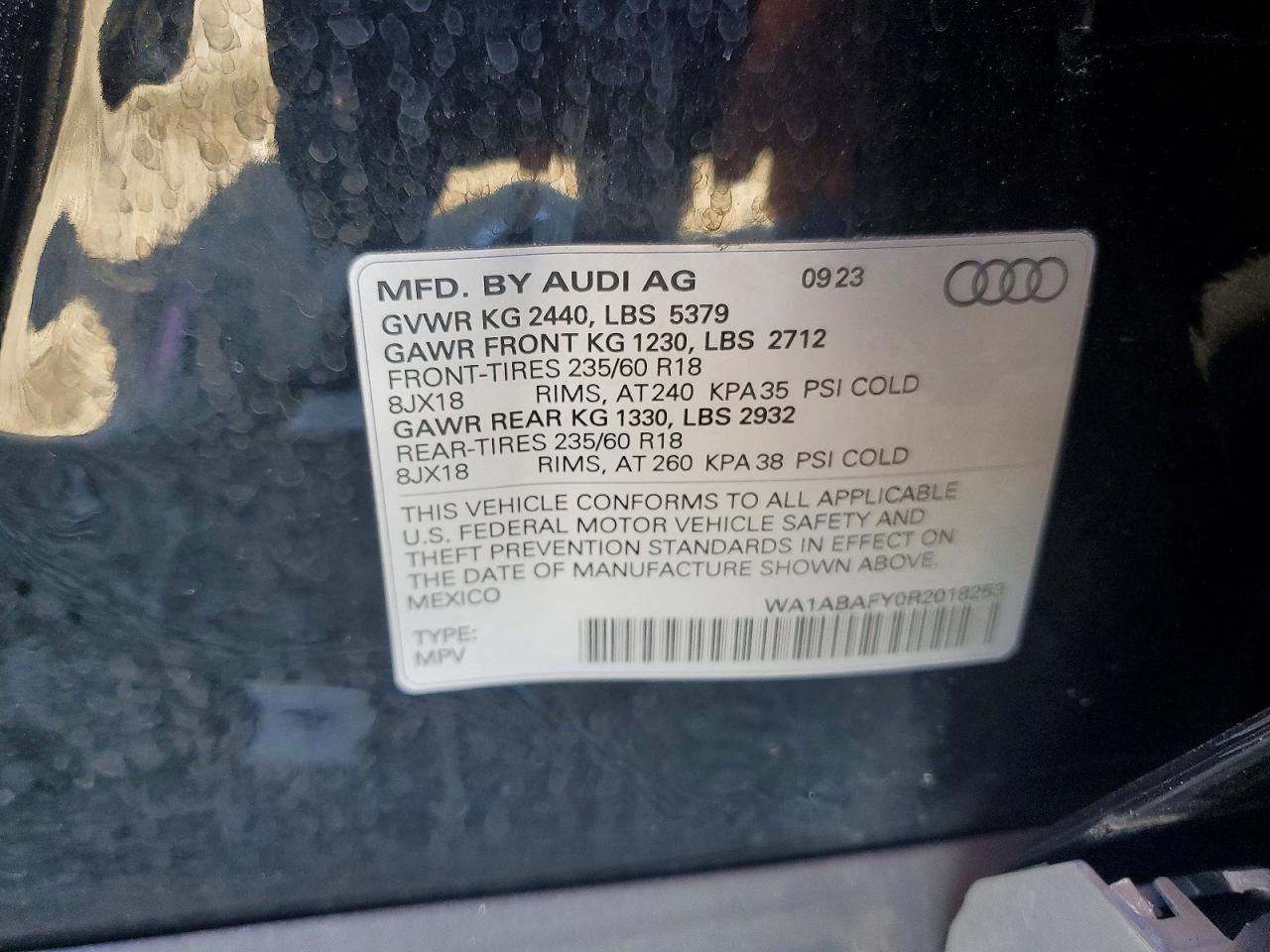2024 AUDI Q5 PREMIUM 40 photo 37