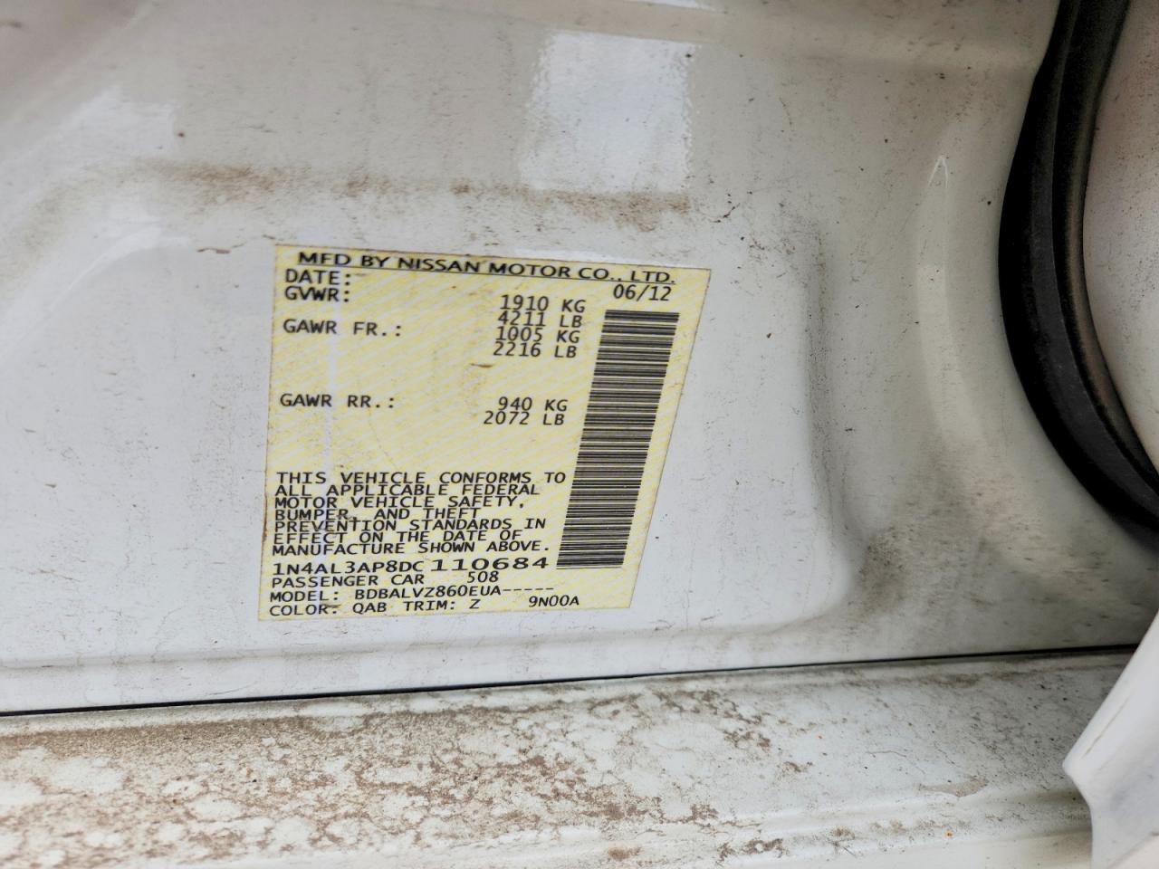 2013 NISSAN ALTIMA 2.5 photo 23