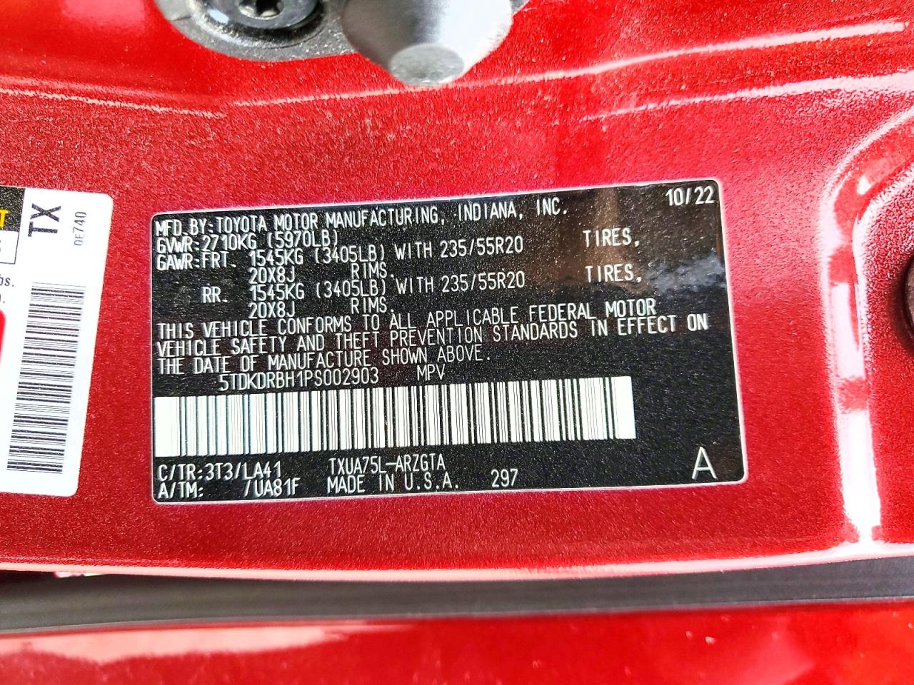 2023 TOYOTA HIGHLANDER PLATINUM photo 40