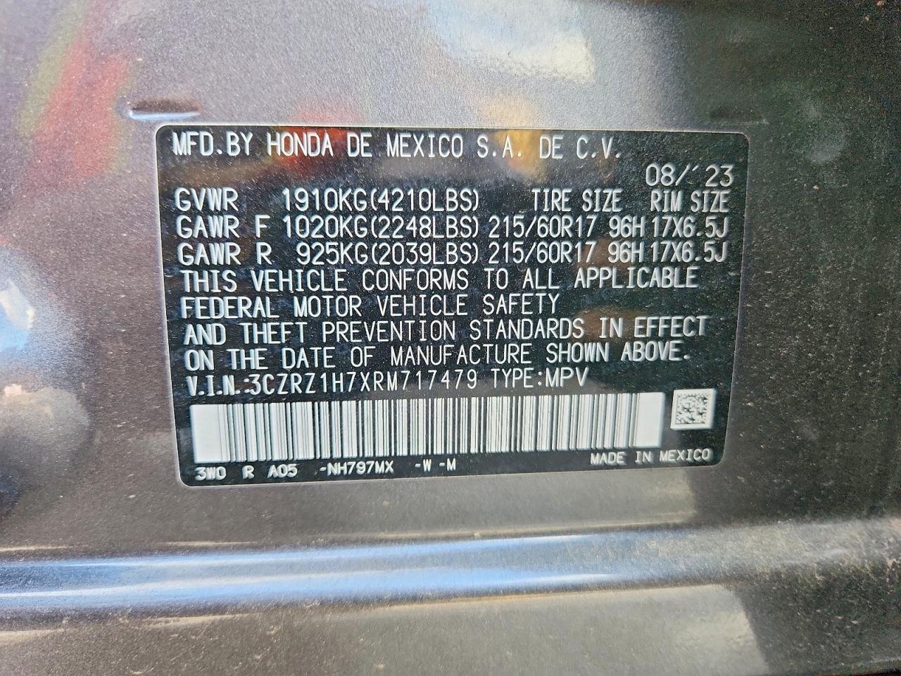 2024 HONDA HR-V EXL photo 25