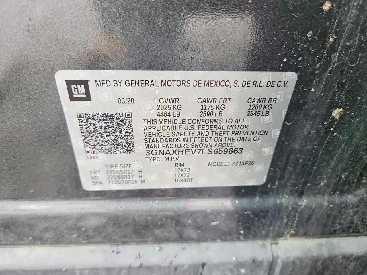 2020 CHEVROLET EQUINOX LS photo 13