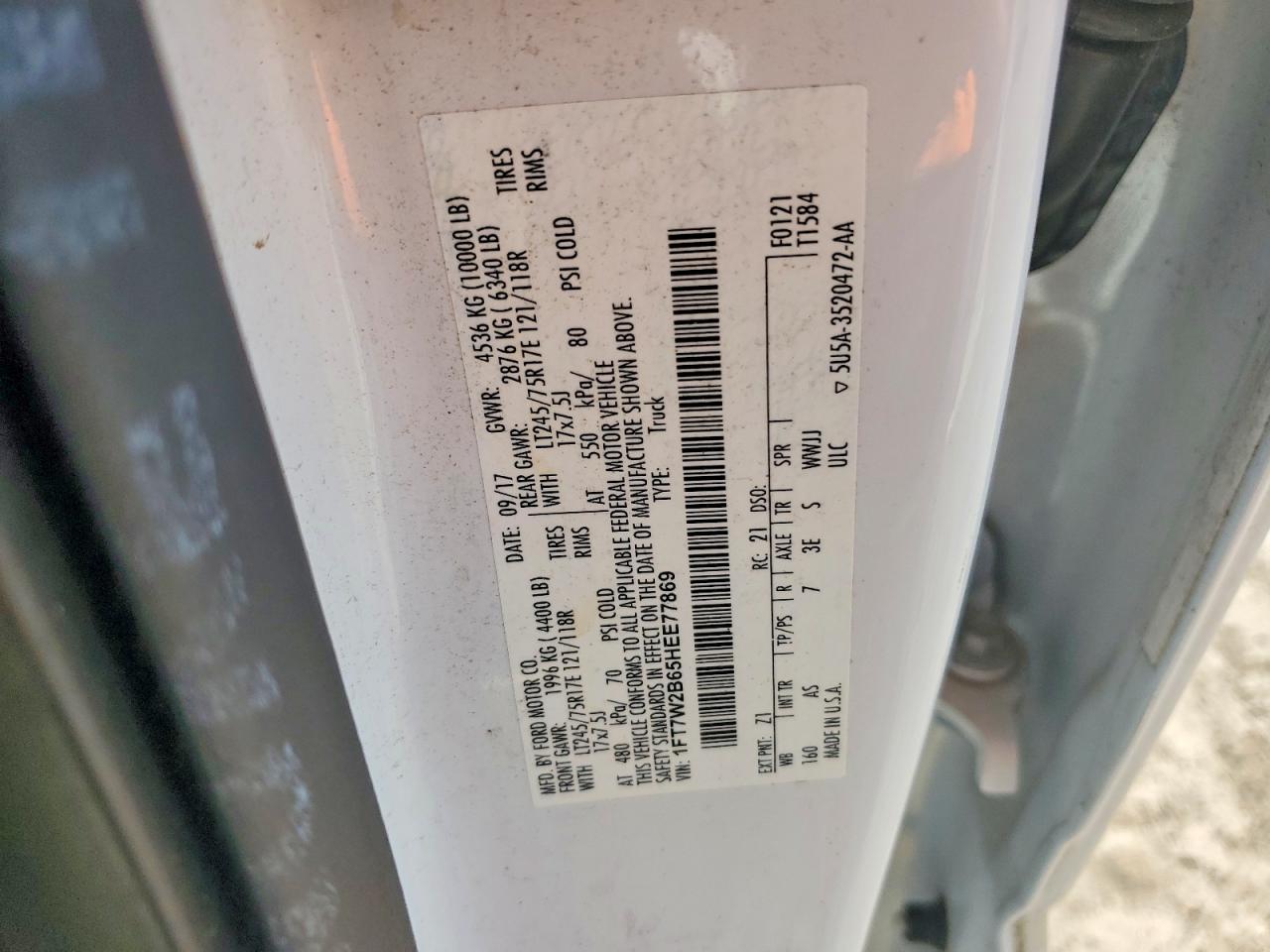 2017 FORD F250 SUPER DUTY UTILITY / SERVICE TRUCK photo 12