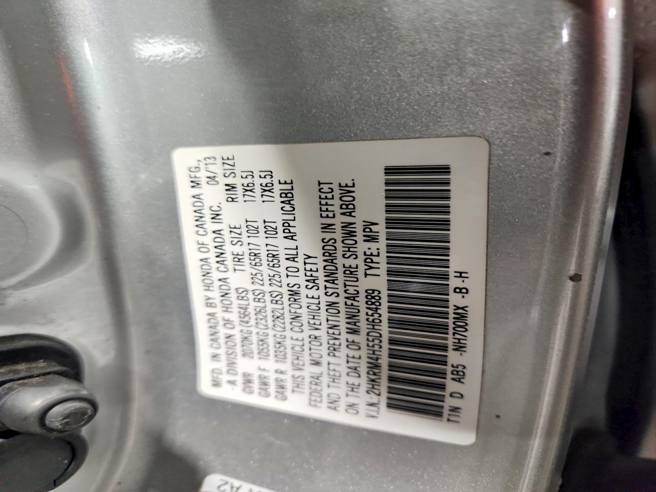 2013 HONDA CR-V EX photo 27