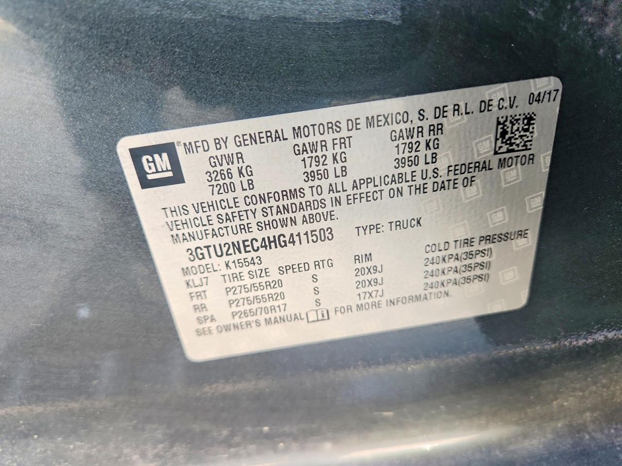2017 GMC SIERRA K1500 SLT photo 13