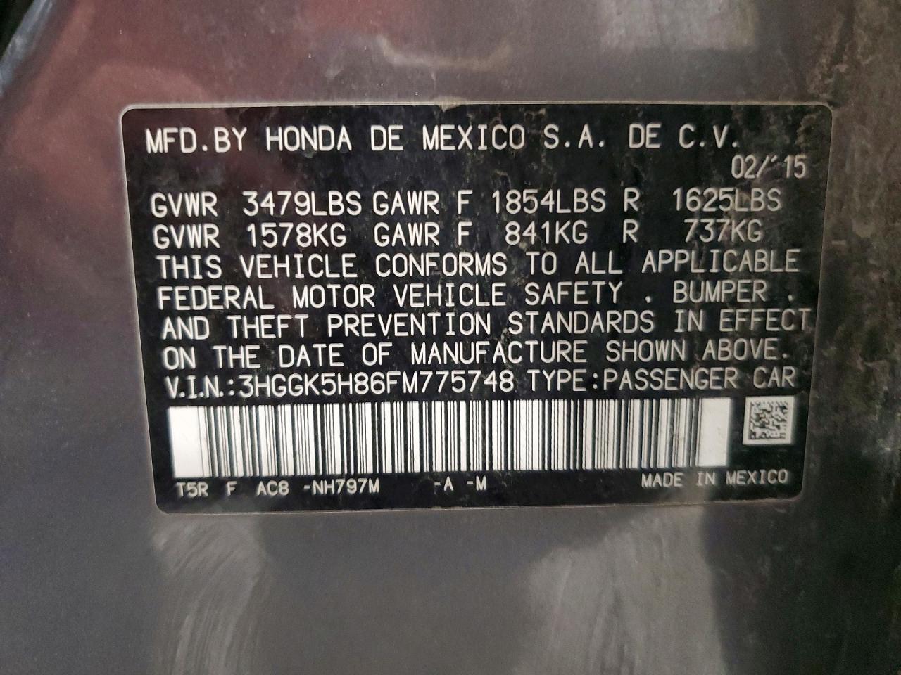 2015 HONDA FIT EX photo 25