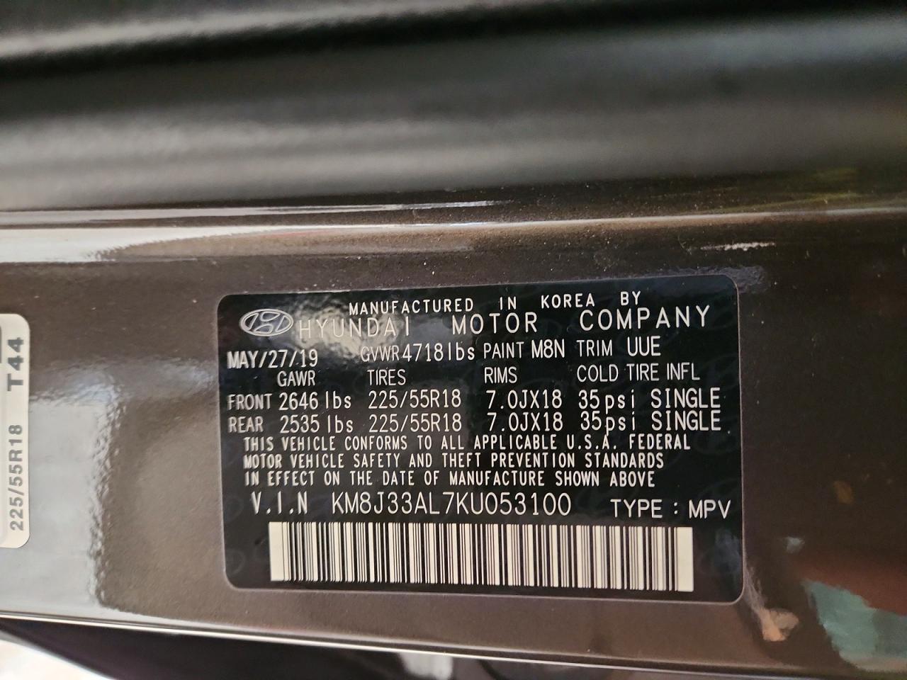 2019 HYUNDAI TUCSON SEL photo 25