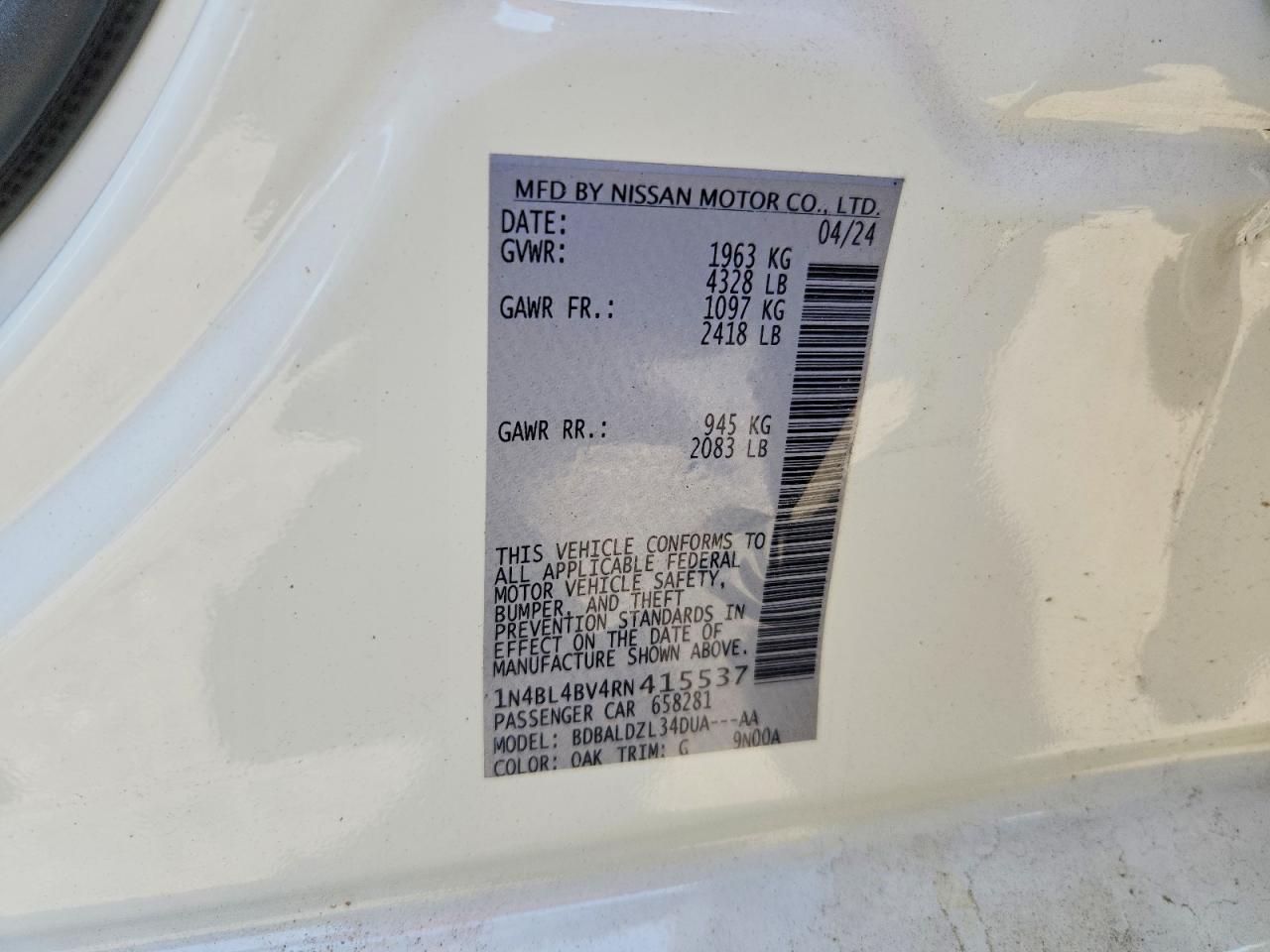 2024 NISSAN ALTIMA 2.5 S photo 23