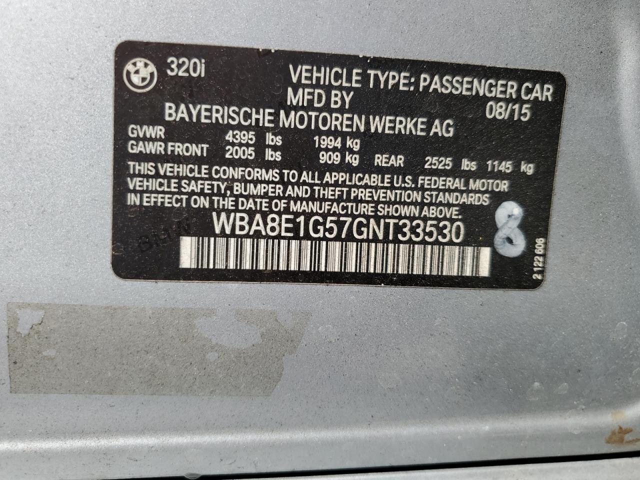 2016 BMW 320 I photo 25