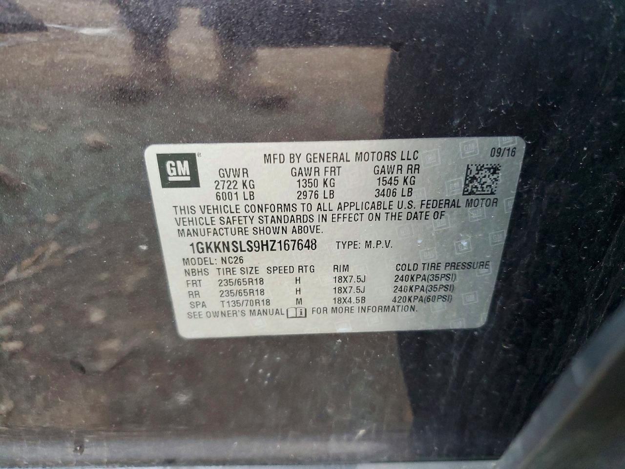 2017 GMC ACADIA SLE photo 25