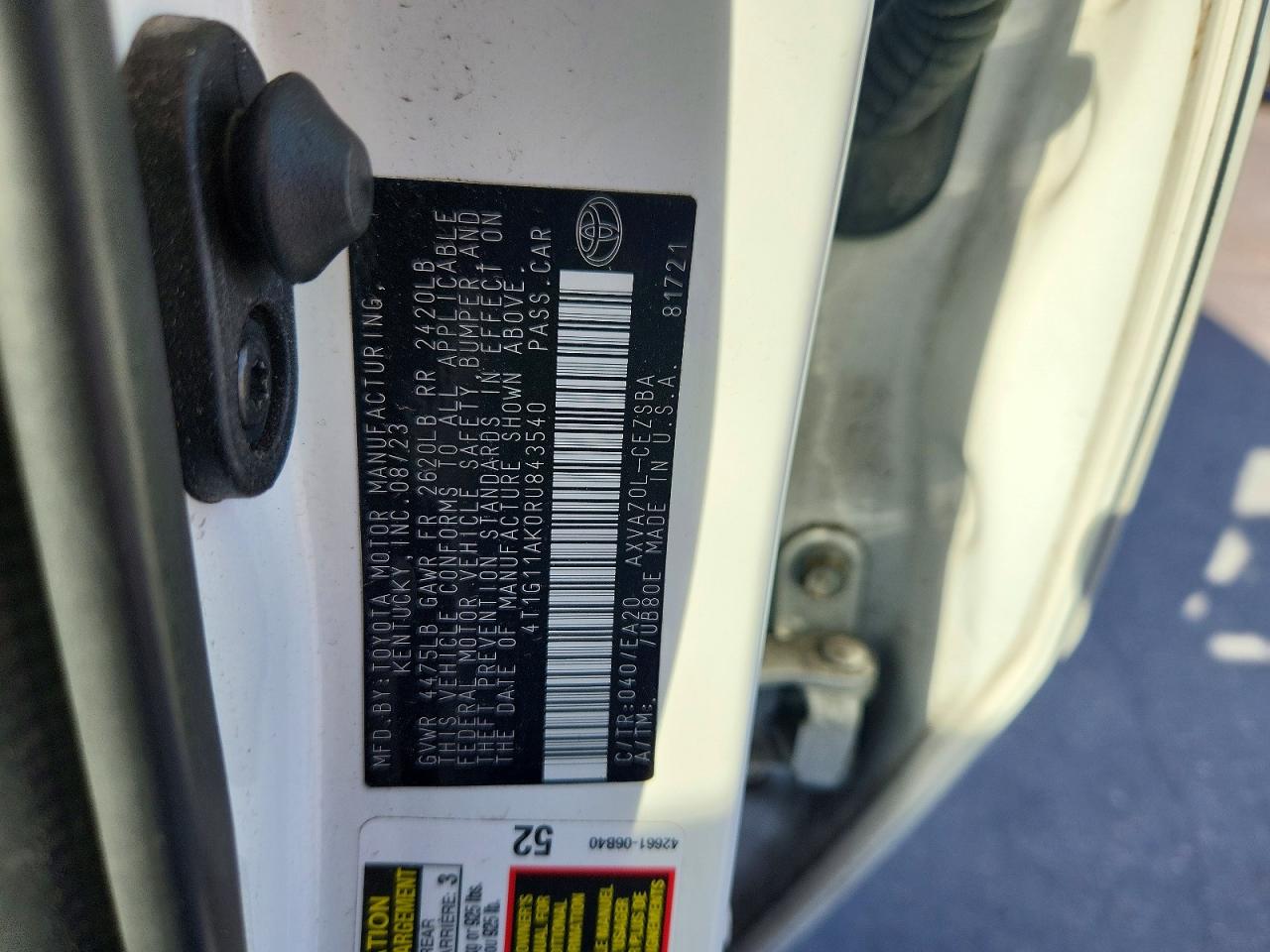 2024 TOYOTA CAMRY SE photo 23