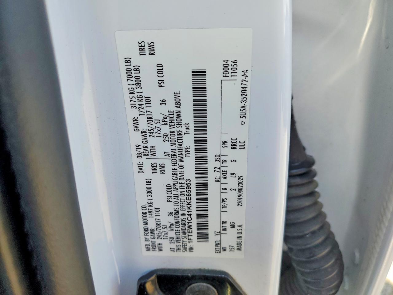 2019 FORD F150 SUPERCREW photo 23