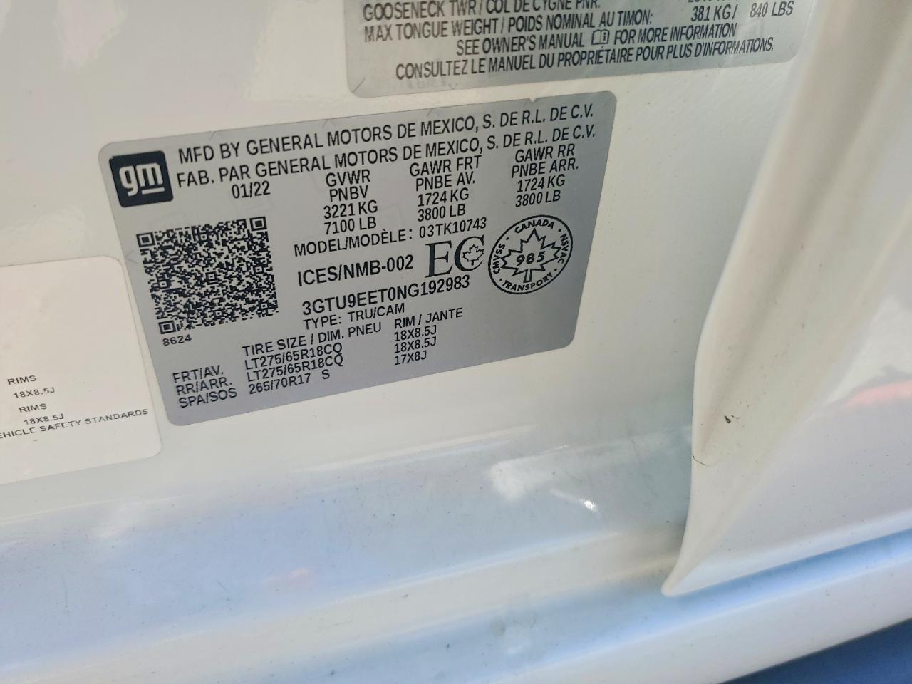 2022 GMC SIERRA LIMITED K1500 AT4 photo 25