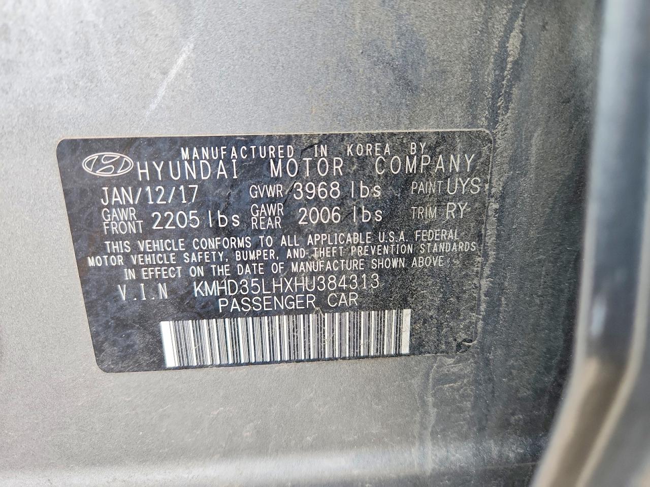 2017 HYUNDAI ELANTRA GT BASE photo 23