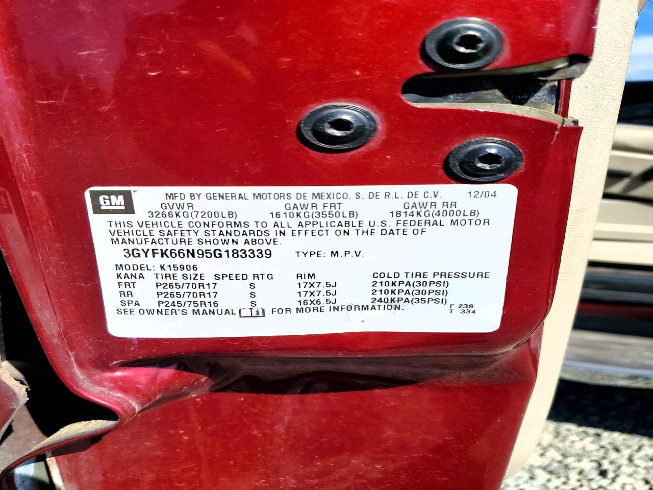 2005 CADILLAC ESCALADE ESV photo 37