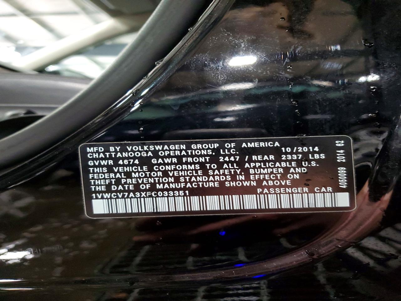 2015 VOLKSWAGEN PASSAT SEL photo 23