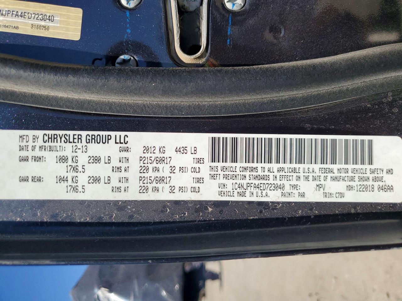 2014 JEEP PATRIOT LATITUDE photo 37