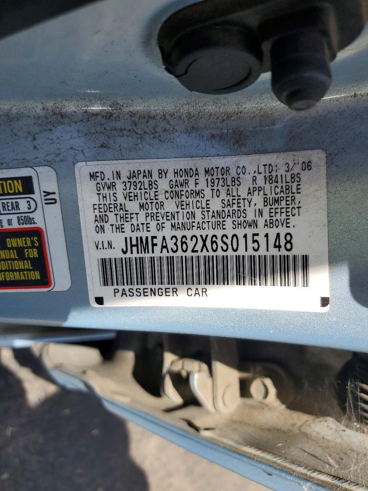 2006 HONDA CIVIC HYBRID photo 23