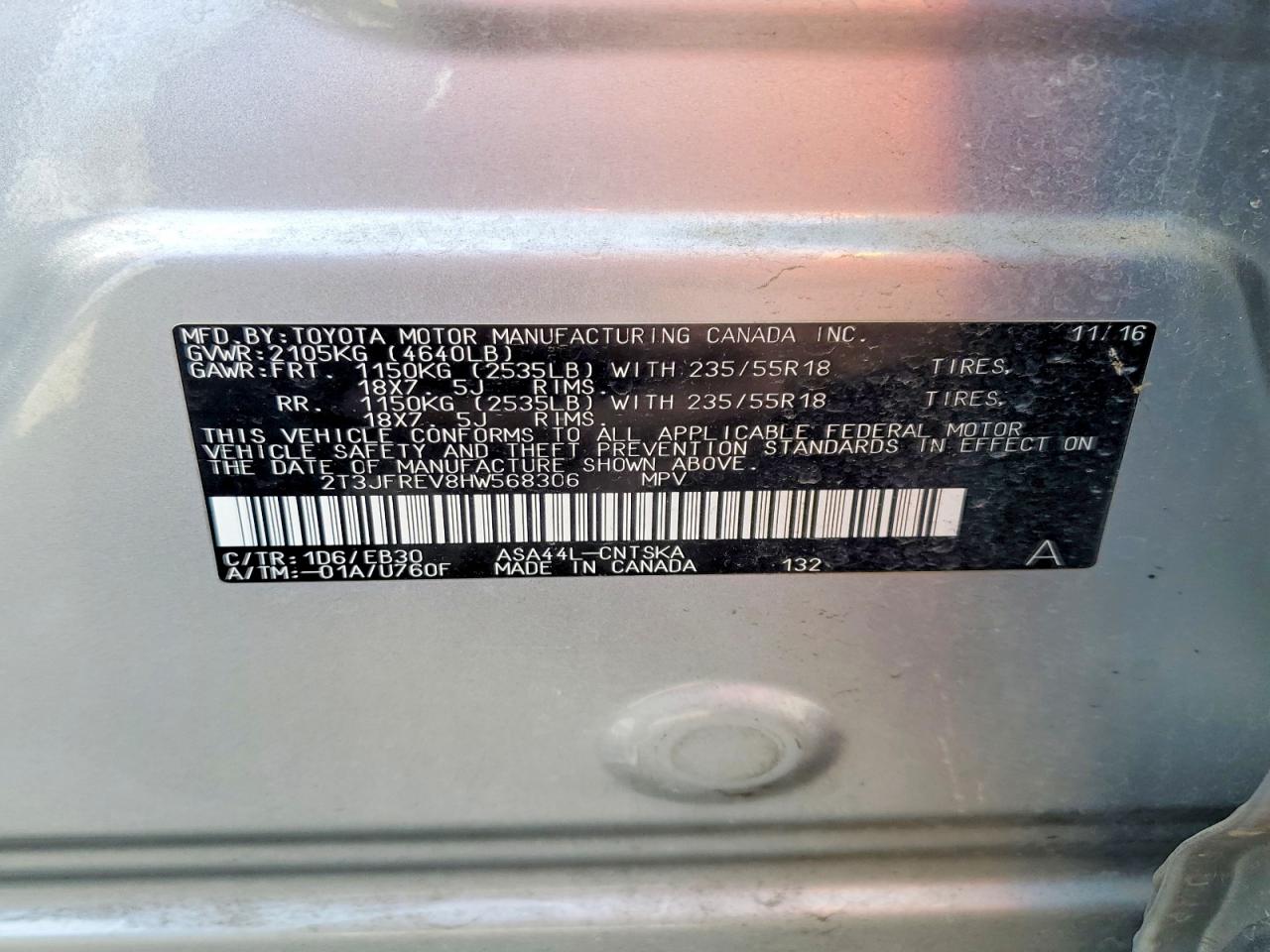 2017 TOYOTA RAV4 SE photo 37