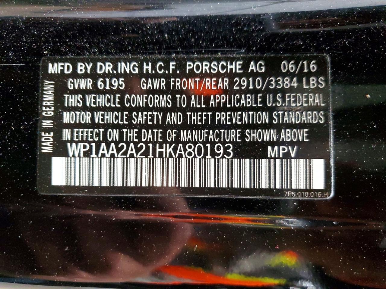 2017 PORSCHE CAYENNE photo 27