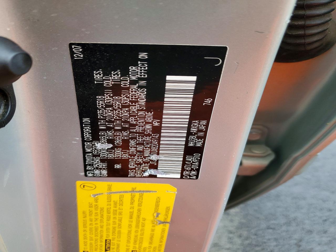 2008 LEXUS RX 400H photo 23