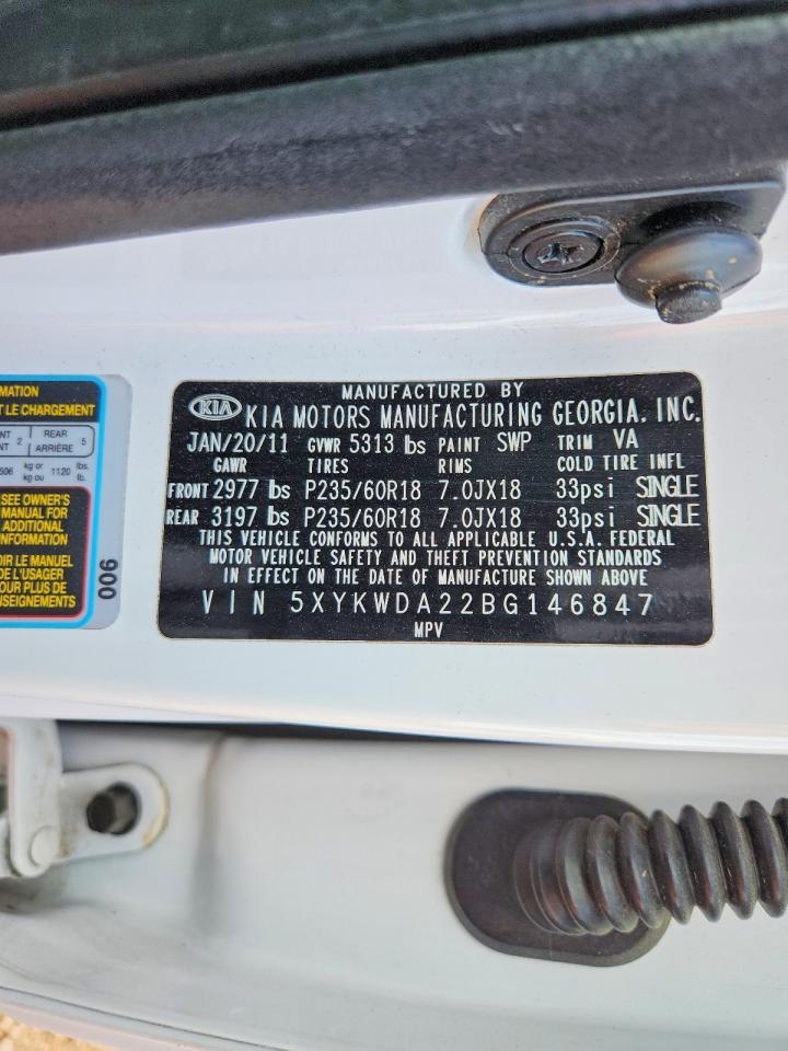 2011 KIA SORENTO SX photo 25