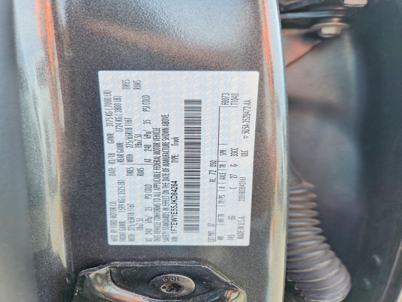 2018 FORD F150 SUPERCREW photo 13