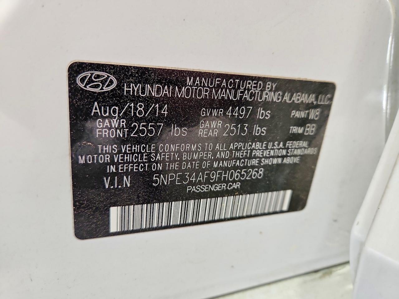 2015 HYUNDAI SONATA LIMITED photo 25