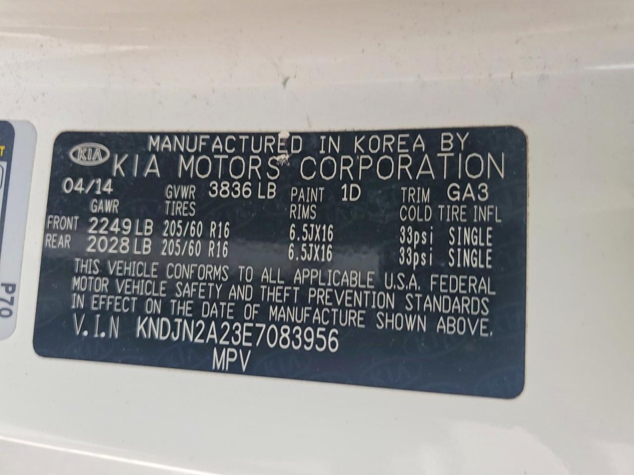 2014 KIA SOUL BASE photo 33