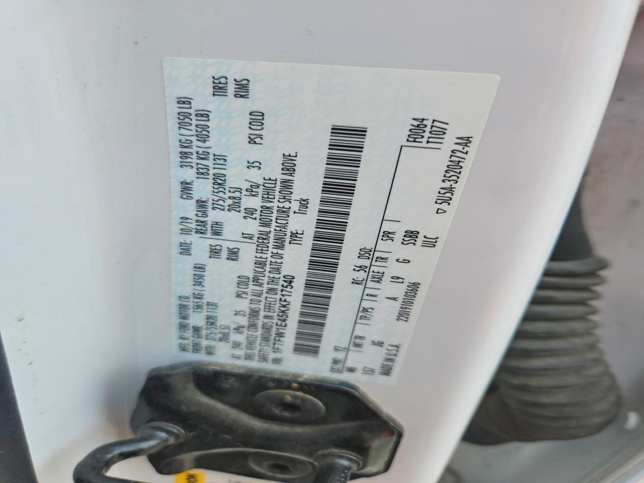 2019 FORD F150 SUPERCREW photo 34