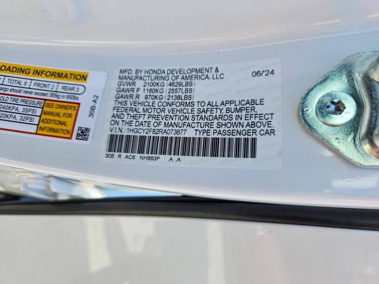 2024 HONDA ACCORD TOURING HYBRID photo 34