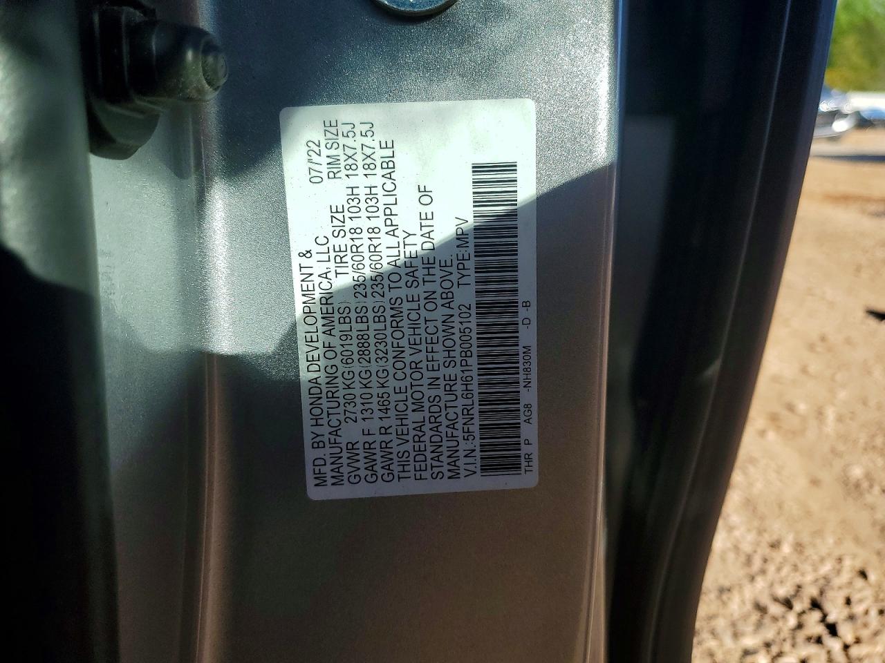 2023 HONDA ODYSSEY EXL photo 40